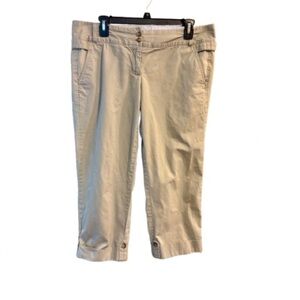 Lands' End Khaki Cropped Pants